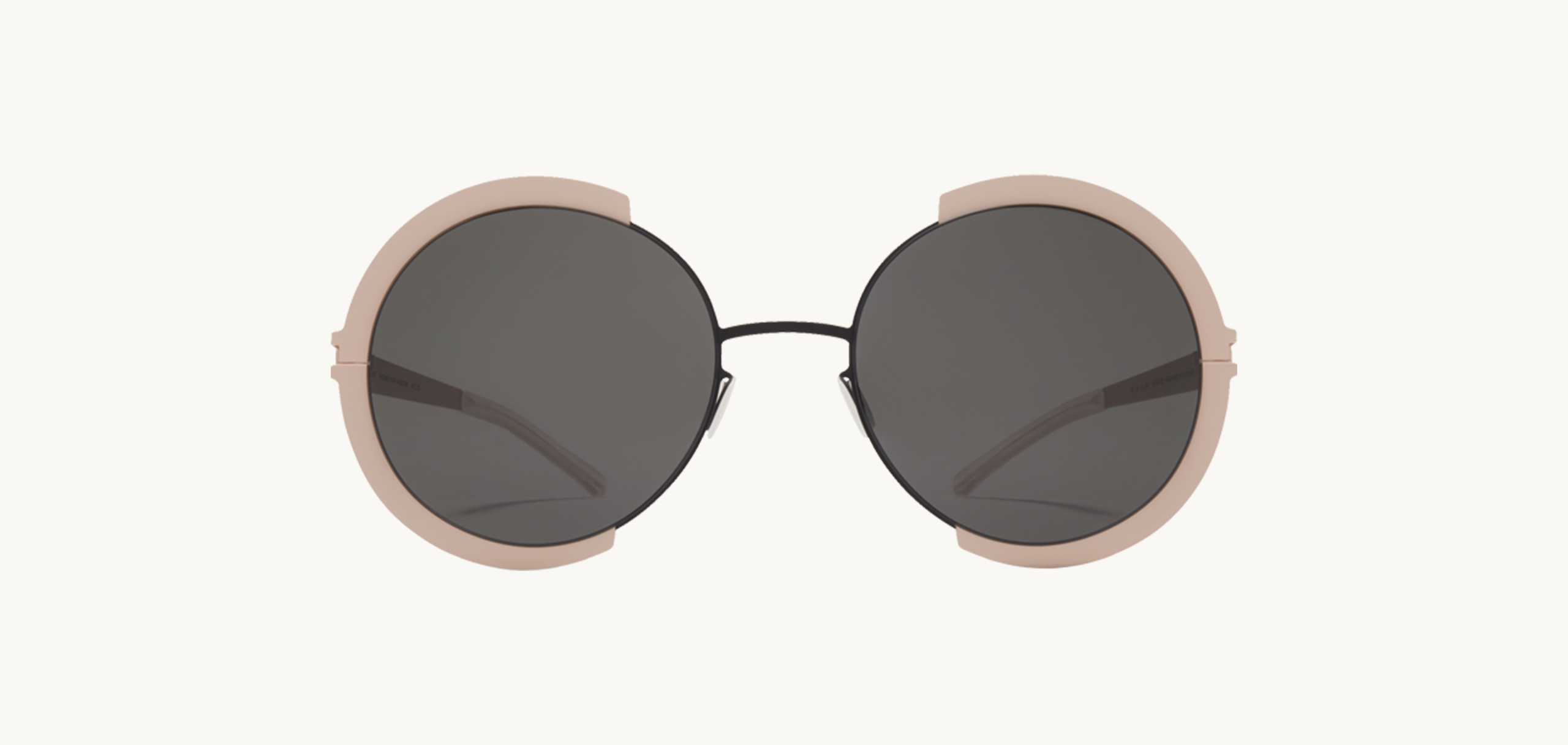 Lunettes de soleil Houston - , Mykita, Ronde , de couleur Rose Noir.