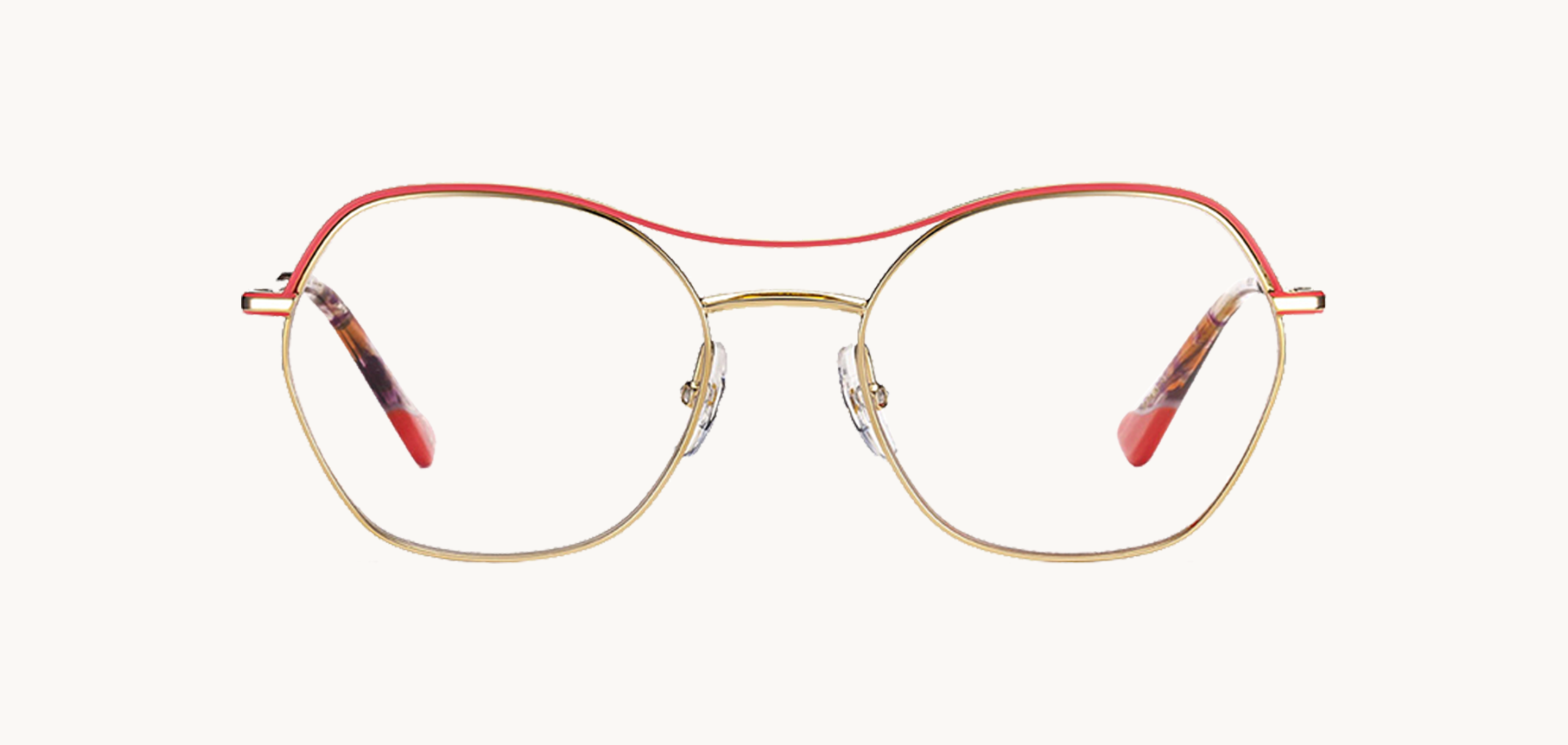 Lunettes de vue KAMPEN - , Etnia Barcelona, Papillon Pilote, de couleur Rouge Dorée.