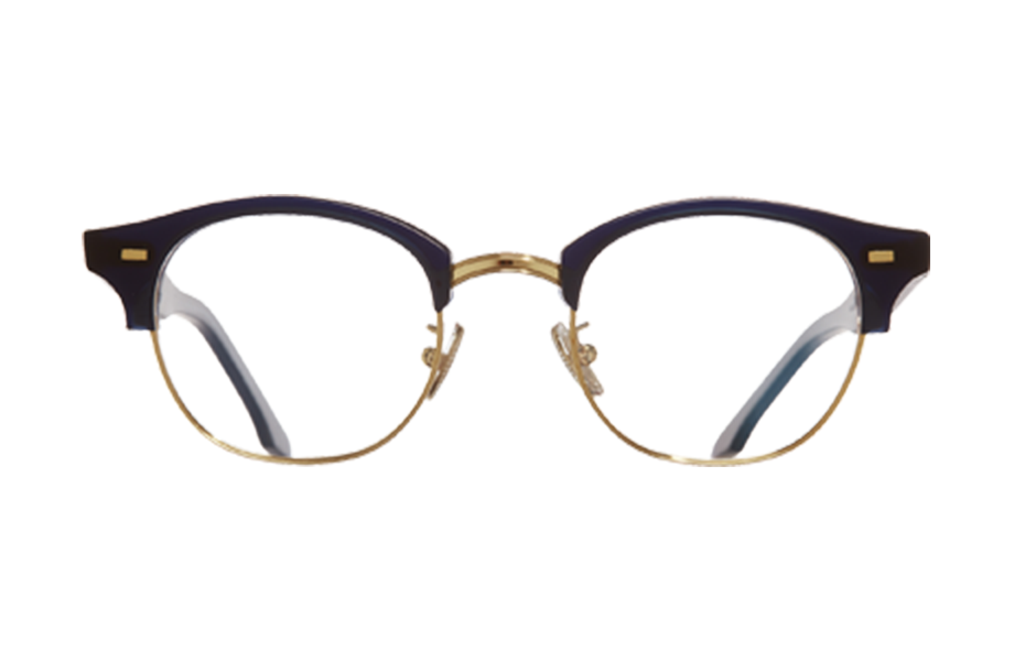 Lunettes de vue 1333 - , Cutler&Gross, Ronde , de couleur Noir Dorée.