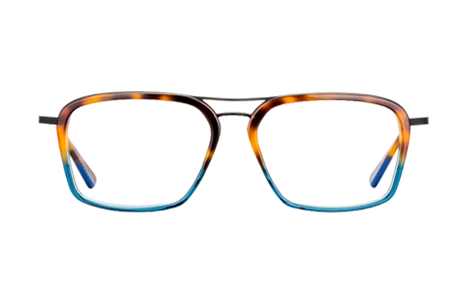 Lunettes de vue KINGST - , Etnia Barcelona, Pilote Rectangle, de couleur Ecaille claire Noir.