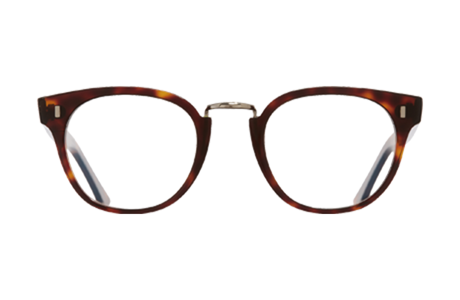 Lunettes de vue 1336 - , Cutler&Gross, Ronde , de couleur Argentée Ecaille foncée.