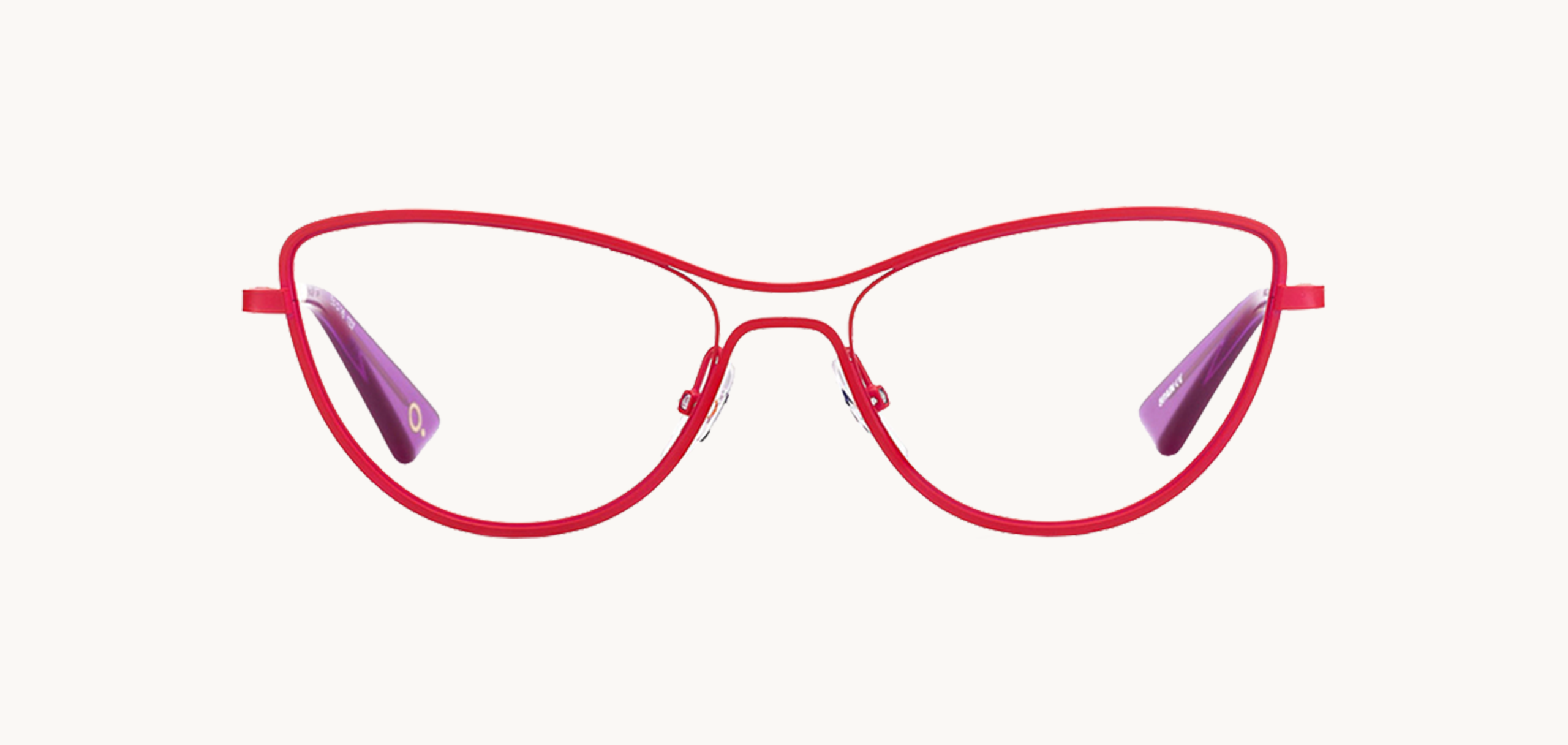 Lunettes de vue KOENJI - , Etnia Barcelona, Ovale Papillon, de couleur Rouge .