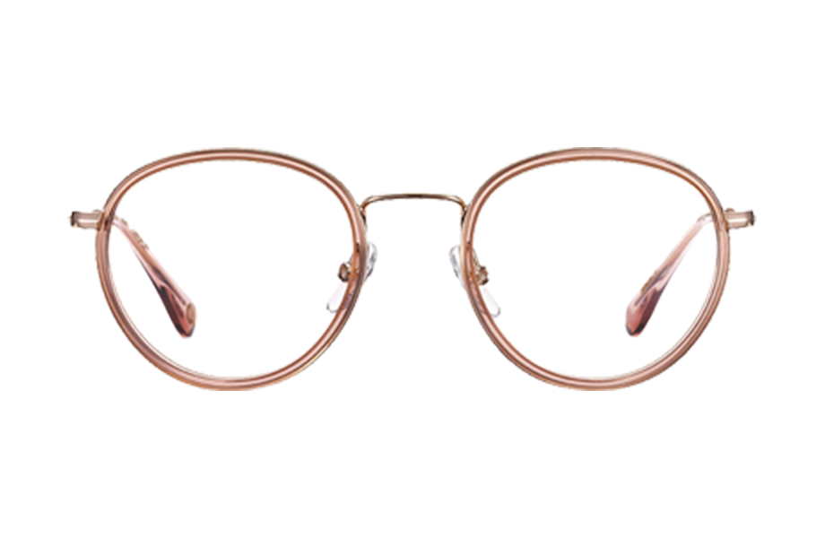 Lunettes de vue LITTLE - , Etnia Barcelona, Ronde Pantos, de couleur Rose Dorée.