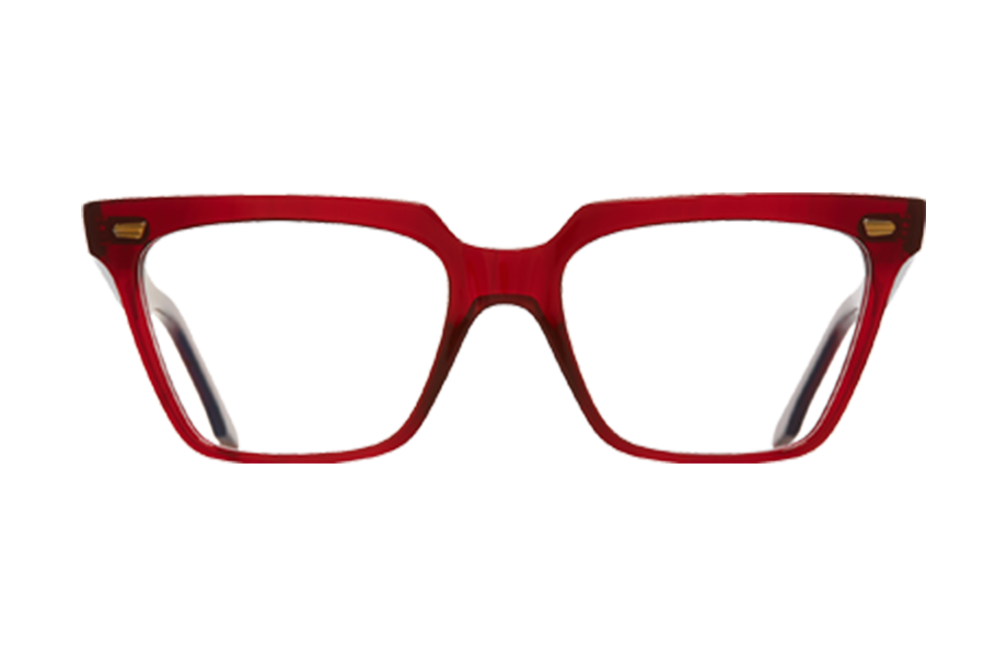 Lunettes de vue 1346 - , Cutler&Gross, Carrée Papillon, de couleur Transparent Rouge.