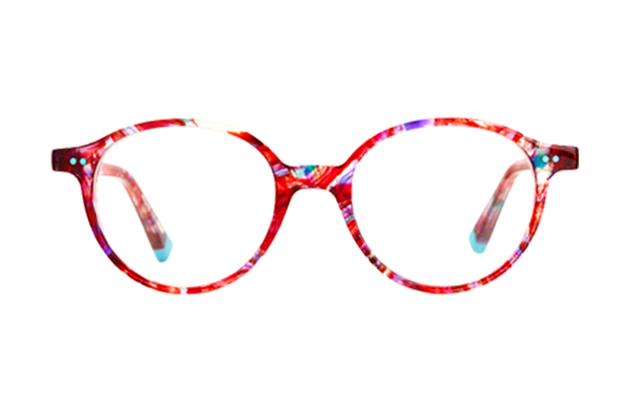 Lunettes de vue MIKA - , Etnia Barcelona, Ovale , de couleur Rouge Bleu.