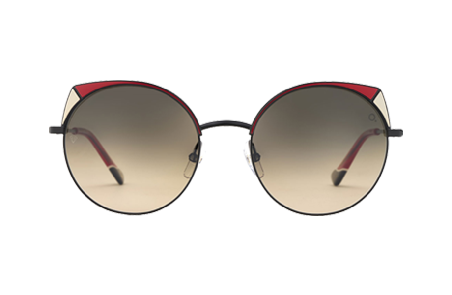 Lunettes de soleil NAVONA - , Etnia Barcelona, Ronde Papillon, de couleur Rouge Crème.