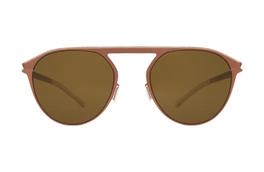 Lunettes de soleil Paulin - , Mykita, Pilote Pantos, de couleur Cuivre Crème.