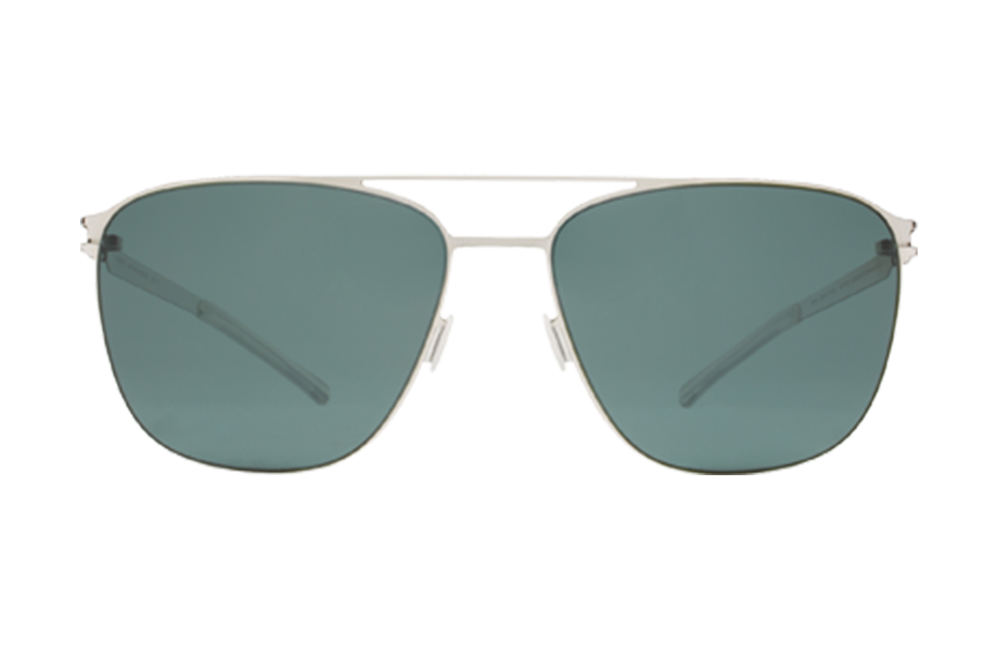 Lunettes de soleil Preston - , Mykita, Pilote Rectangle, de couleur Argentée .