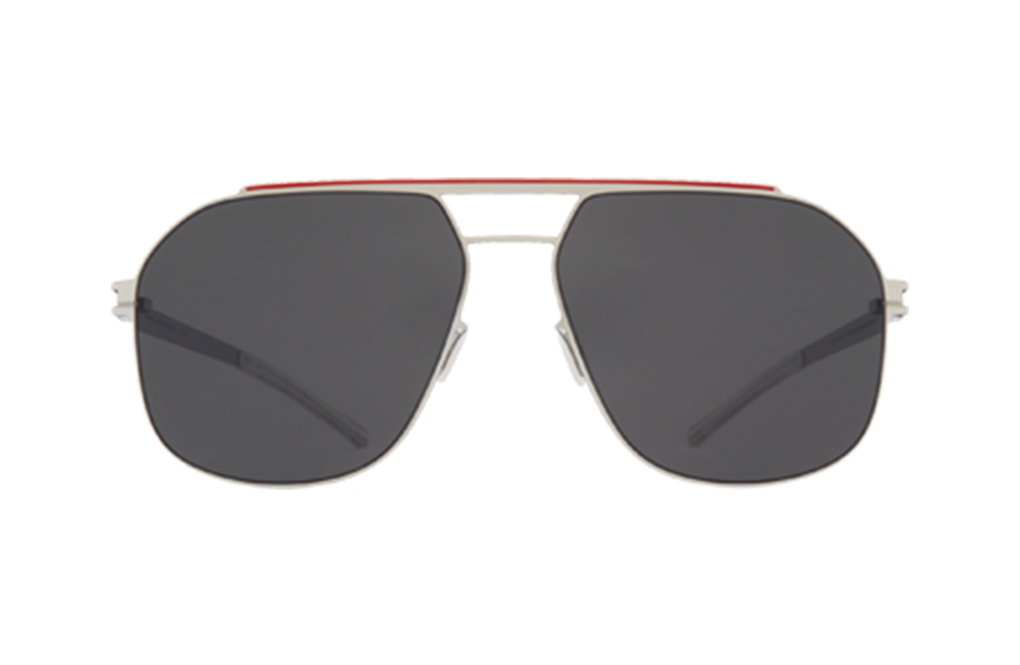 Lunettes de soleil Selleck - , Mykita, Pilote , de couleur Rouge Argentée.