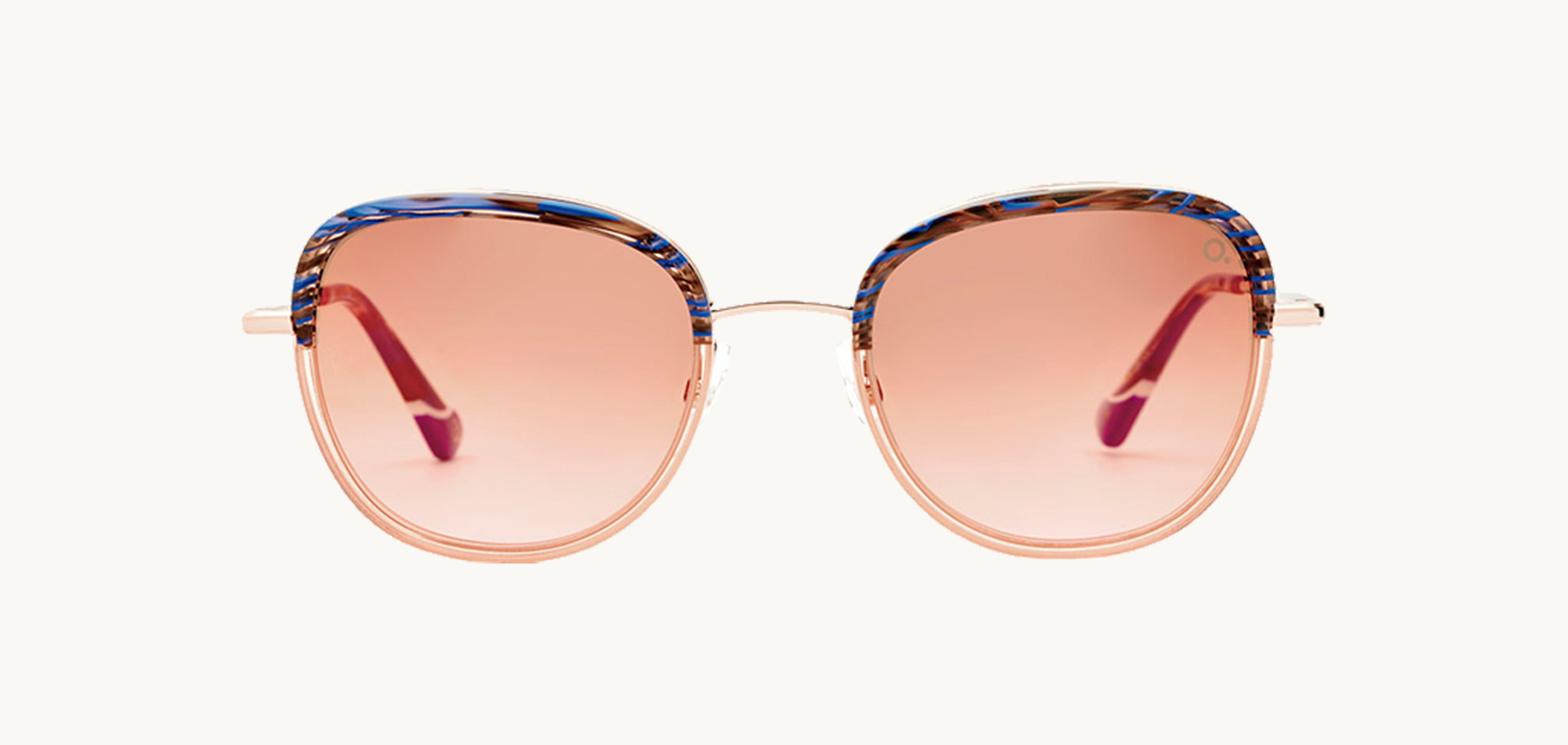 Lunettes de soleil QUERET - , Etnia Barcelona, Papillon , de couleur Rose Bleu.