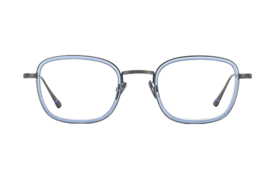 Lunettes de vue RICHMO - , Etnia Barcelona, Carrée Rectangle, de couleur Bleu Gris.