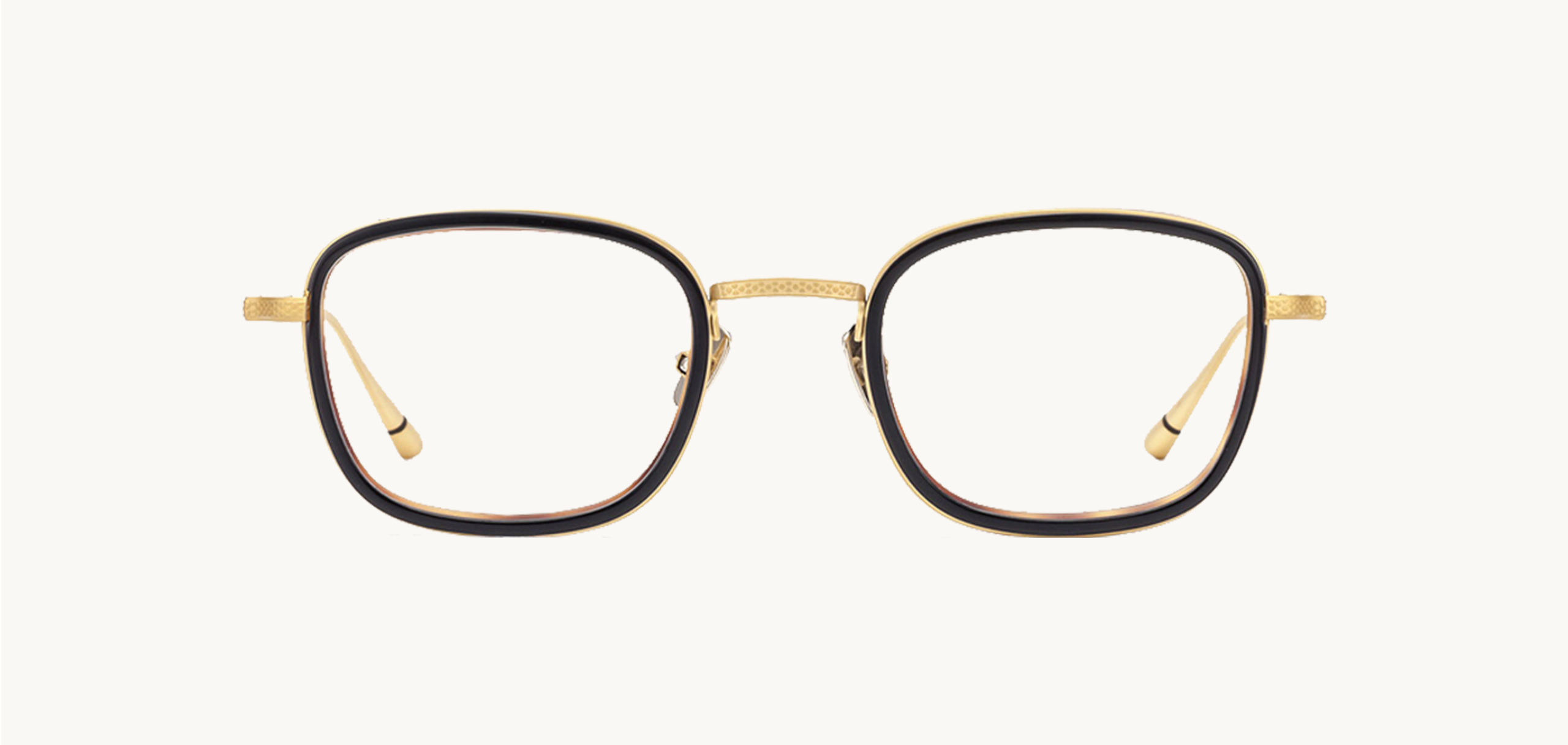 Lunettes de vue RICHMO - , Etnia Barcelona, Carrée Rectangle, de couleur Noir Dorée.