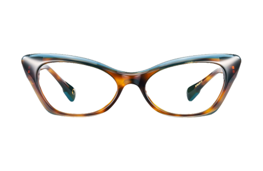 Lunettes de vue S_GERM - , Etnia Barcelona, Papillon , de couleur Ecaille foncée Bleu.