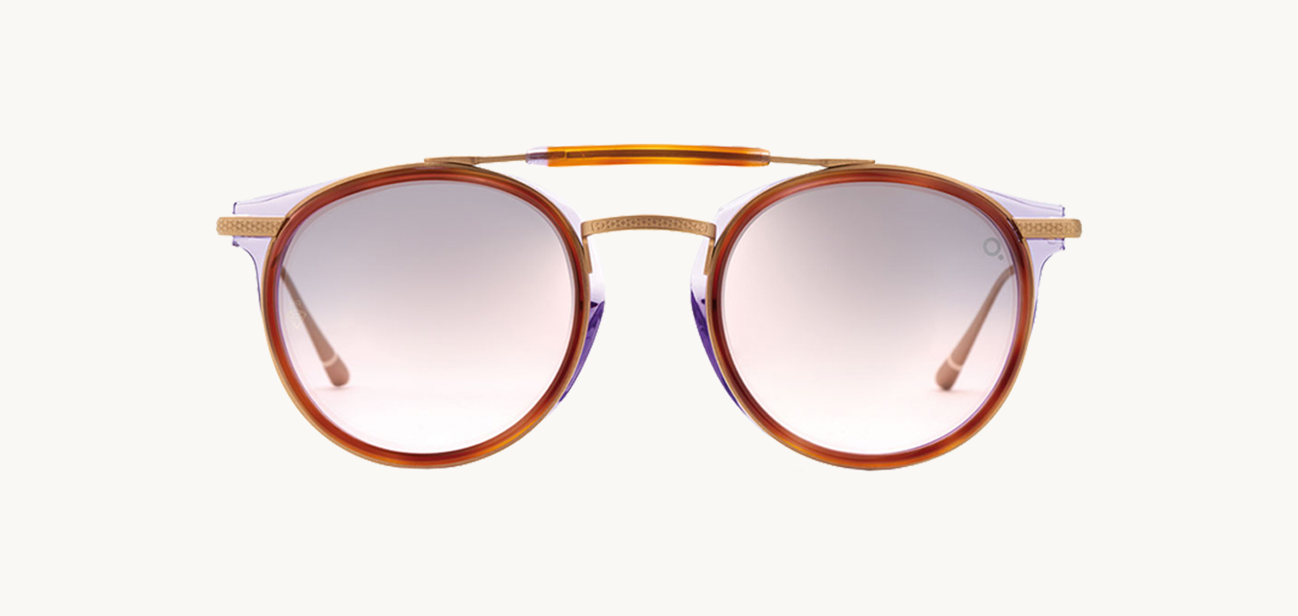 Lunettes de soleil SEAPOI - , Etnia Barcelona, Ronde Pilote, de couleur Marron Transparent.