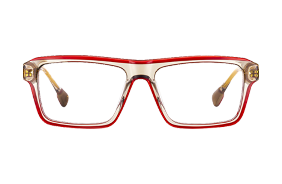 Lunettes de vue SLOANE - , Etnia Barcelona, Rectangle , de couleur Rouge Transparent.