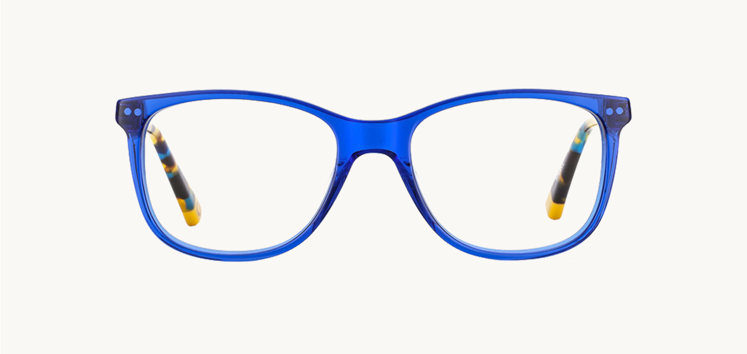 Lunettes de vue TEO - , Etnia Barcelona, Papillon Carrée, de couleur Bleu Moucheté.