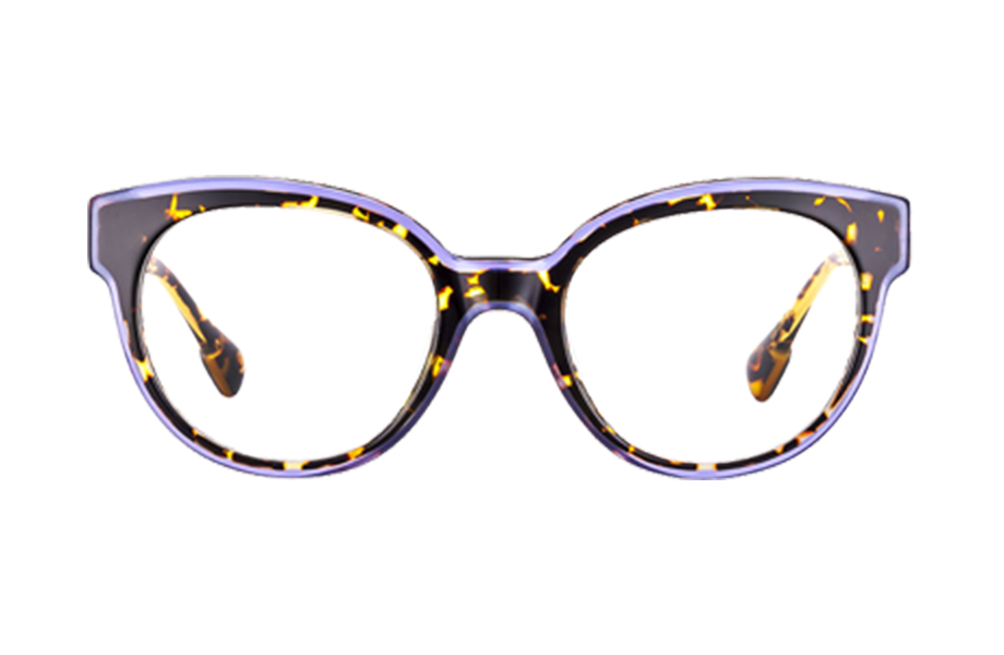 Lunettes de vue TUILER - , Etnia Barcelona, Papillon Ovale, de couleur Violet Ecaille foncée.