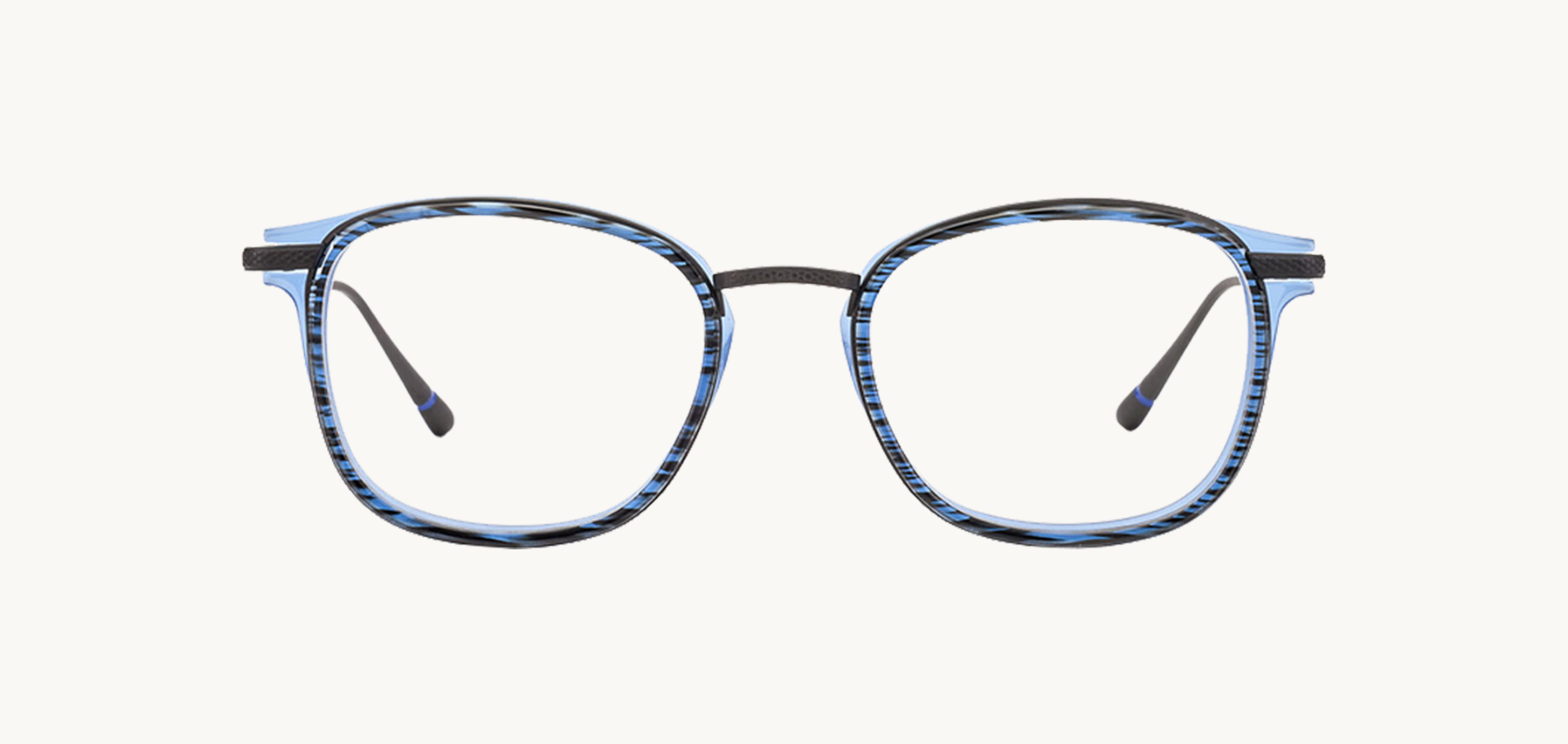 Lunettes de vue YORKVI - , Etnia Barcelona, Carrée , de couleur Noir Bleu.