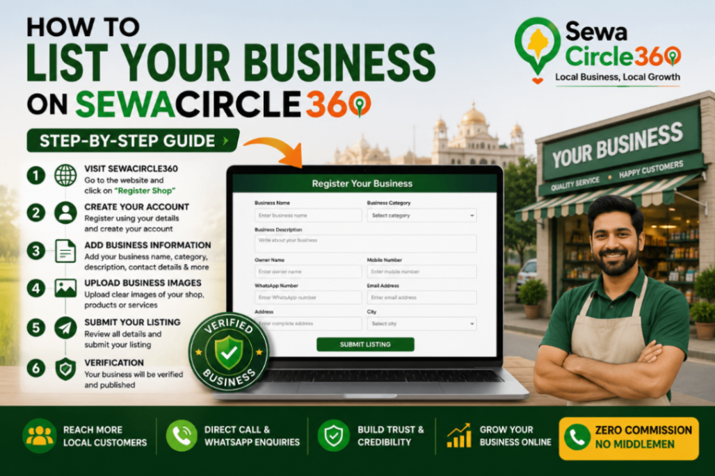 How to List Your Business on SewaCircle360 | Complete Step-by-Step Guide