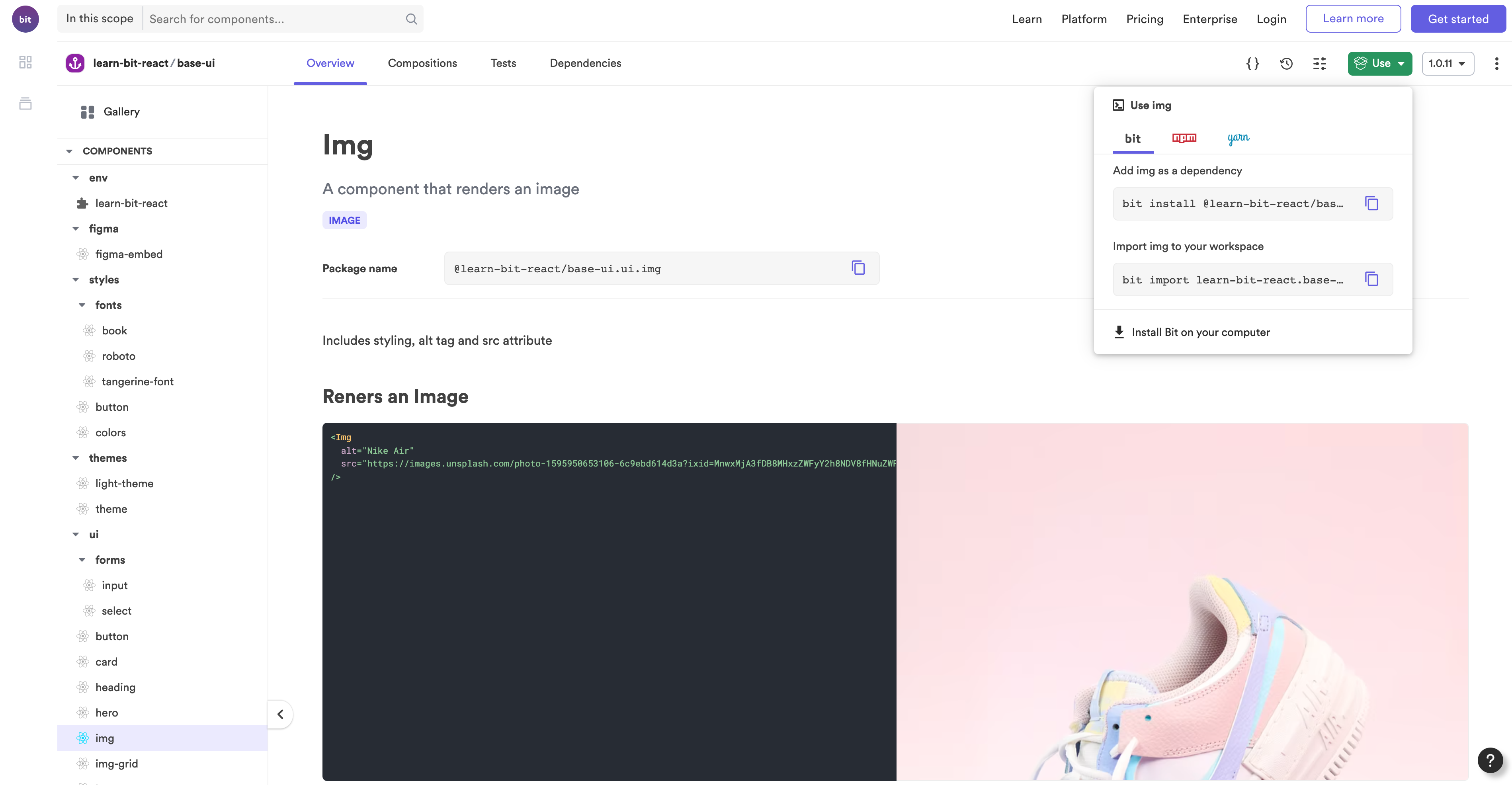 Image Component in Bit
