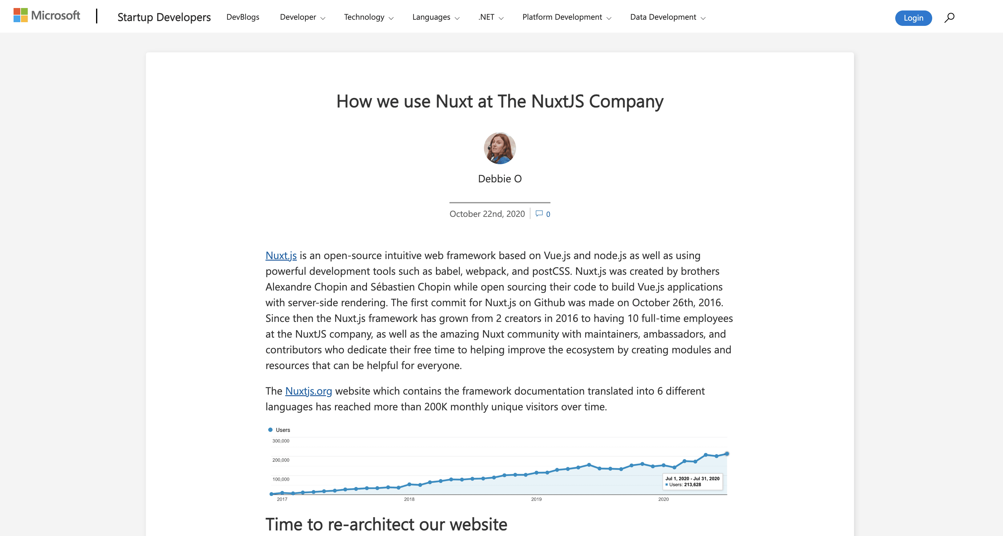 article on how we use nuxt