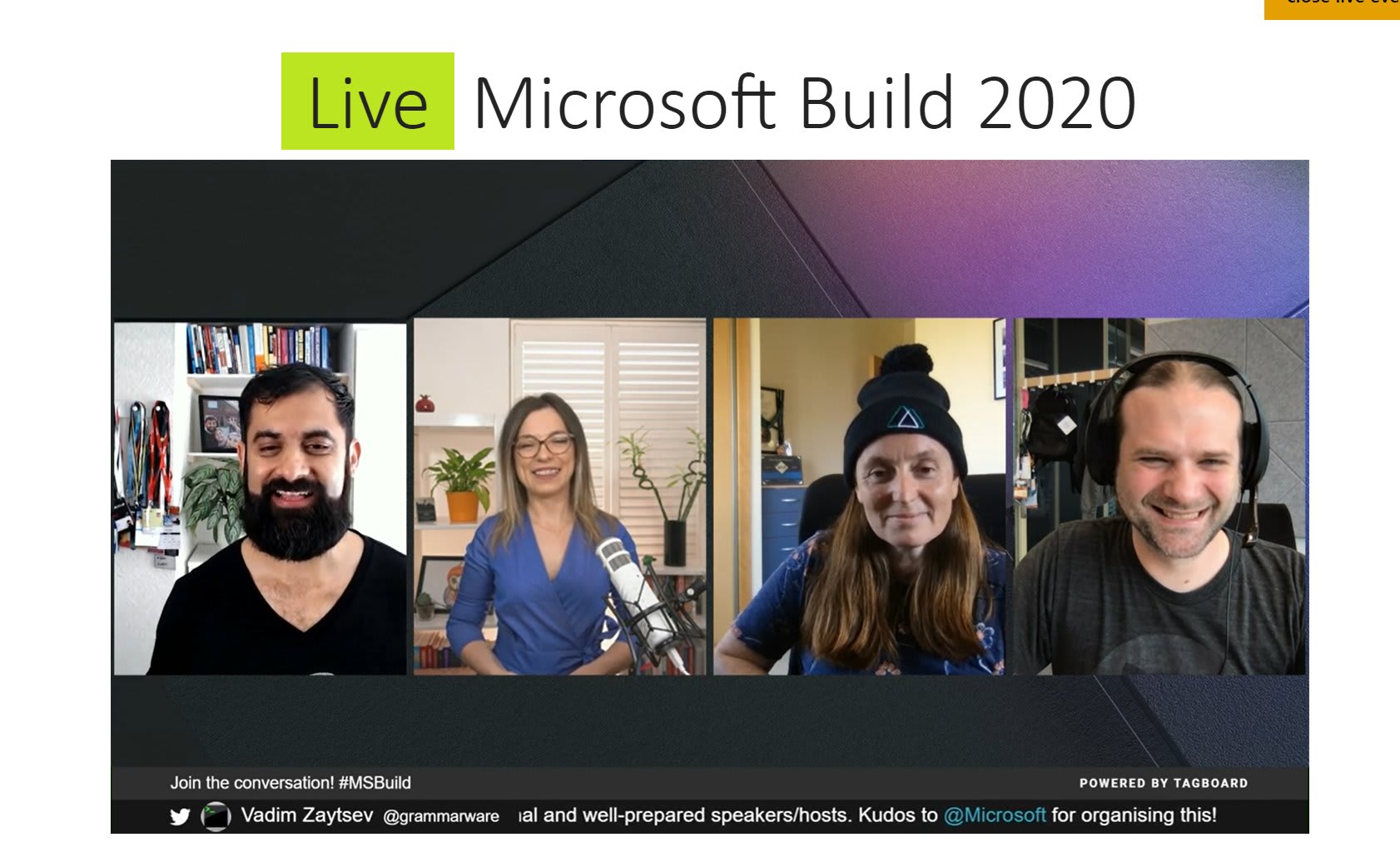 me appearing on Microsoft Build