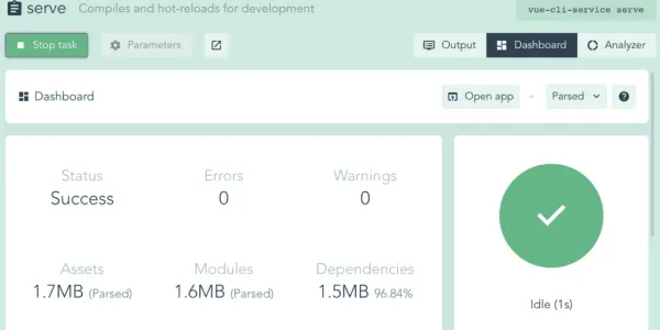 Finding your way around the Vue UI
