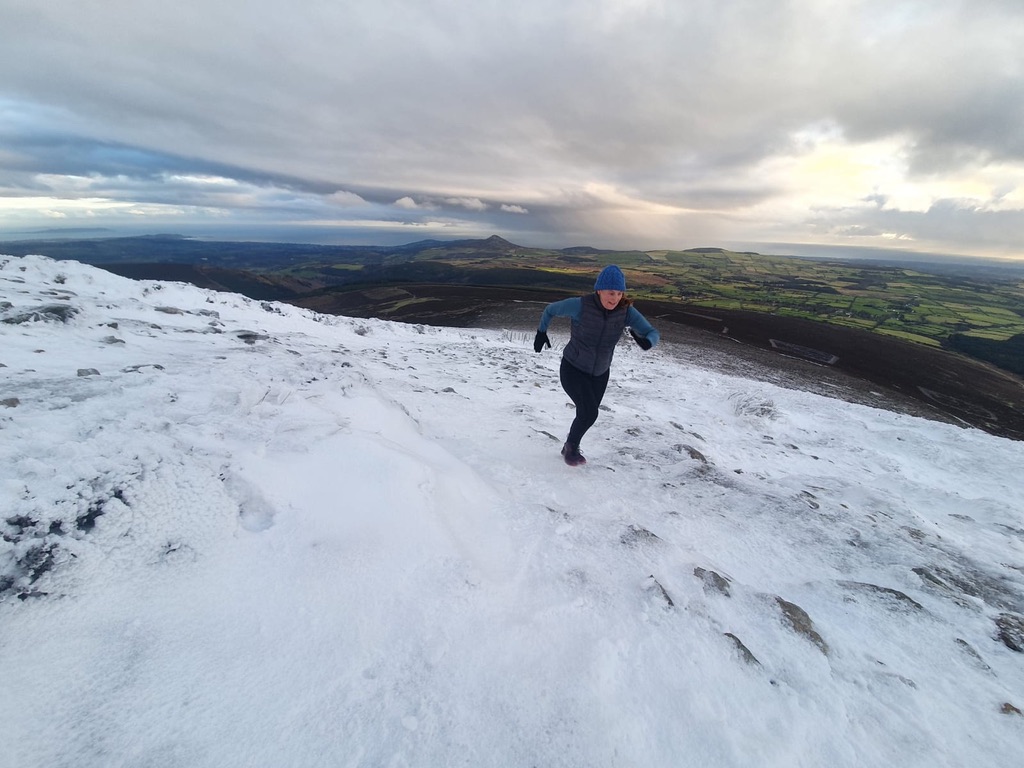 me running in wicklow mountains