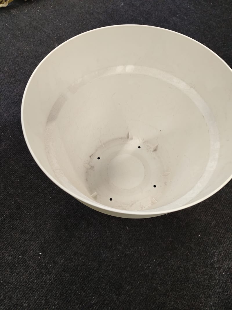 Pot rond diam 30cm Blanc 