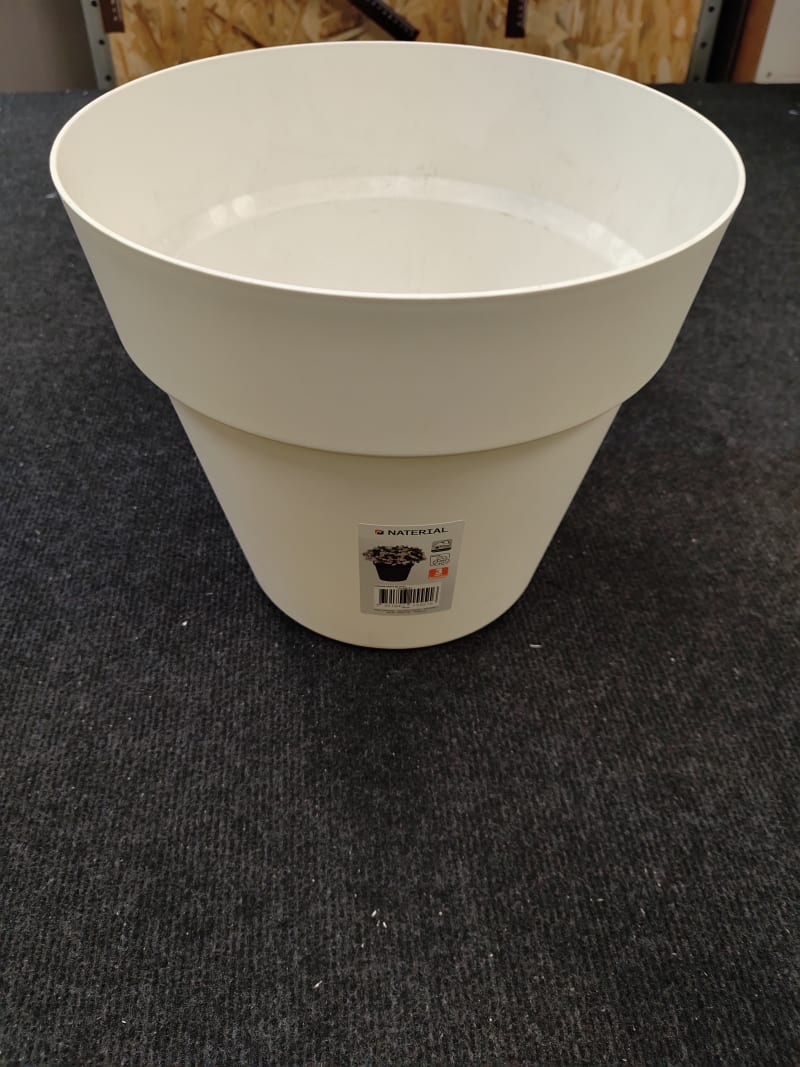 Pot rond diam 30cm Blanc 