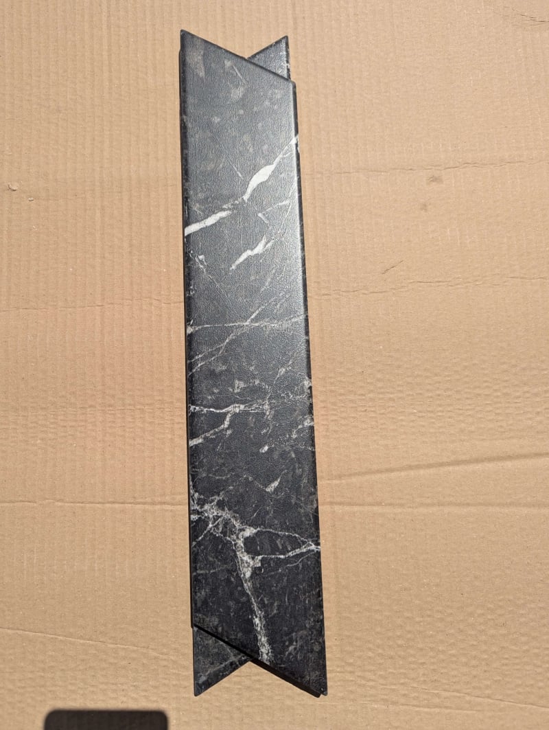 Lot de carrelage chevron Noir