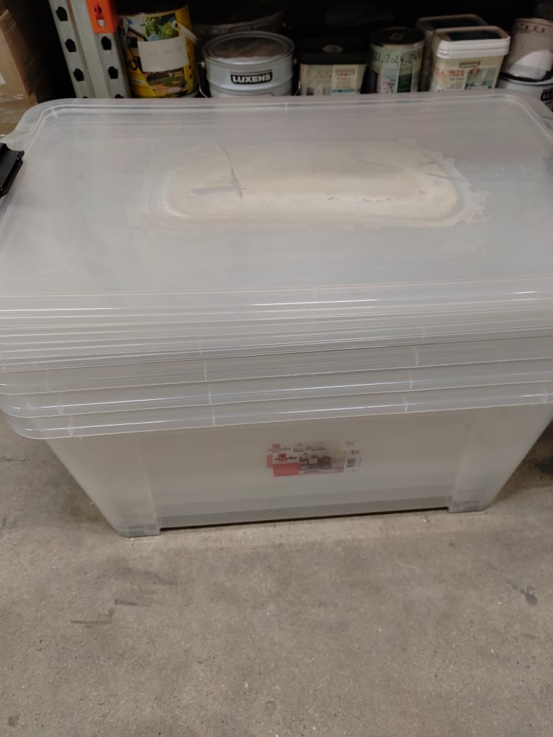 Boîte de rangement à roulettes 110l, 79x50x40,5