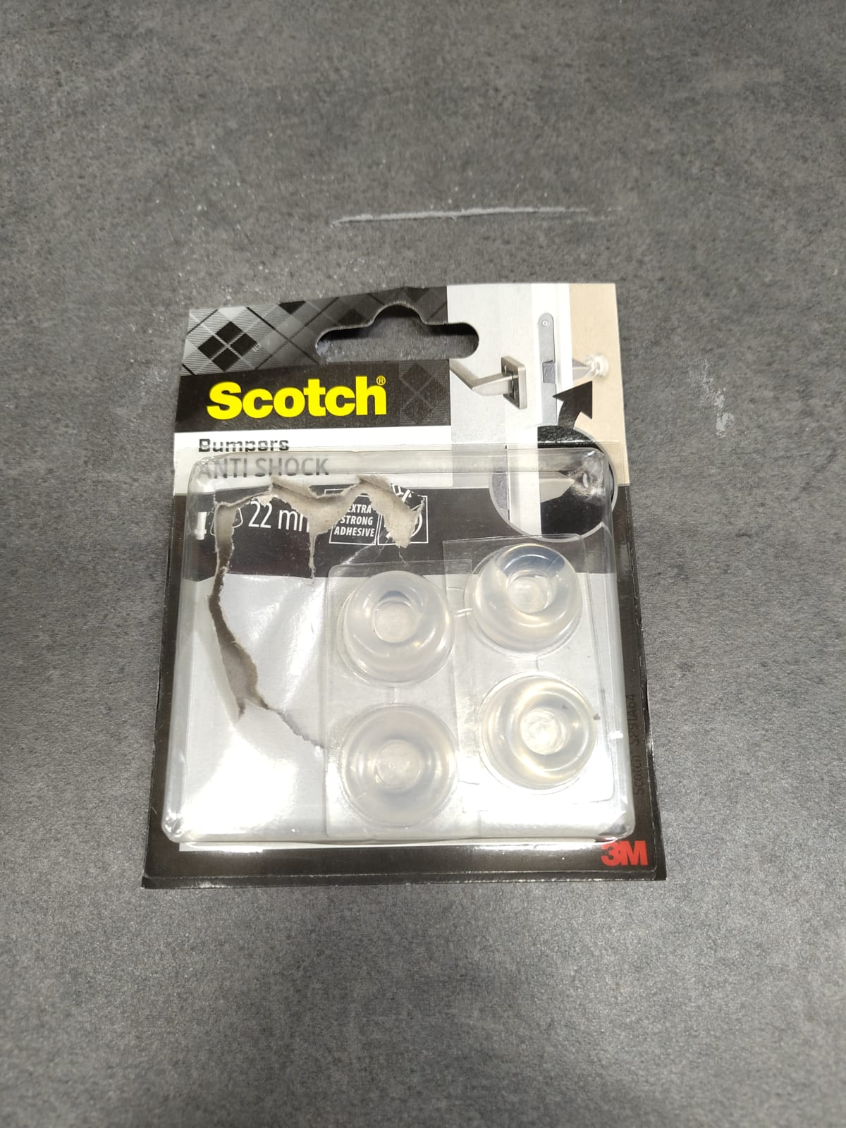 4 patins de pied de meuble en polyuréthane SCOTCH Ø22 mm