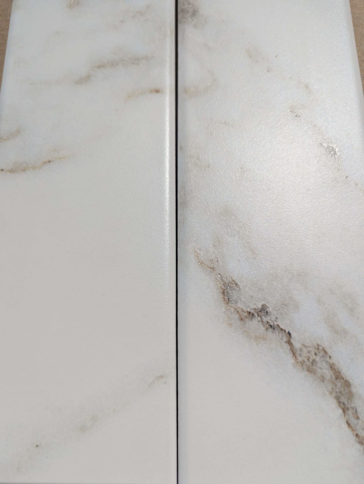 Lot de carrelage chevron Blanc