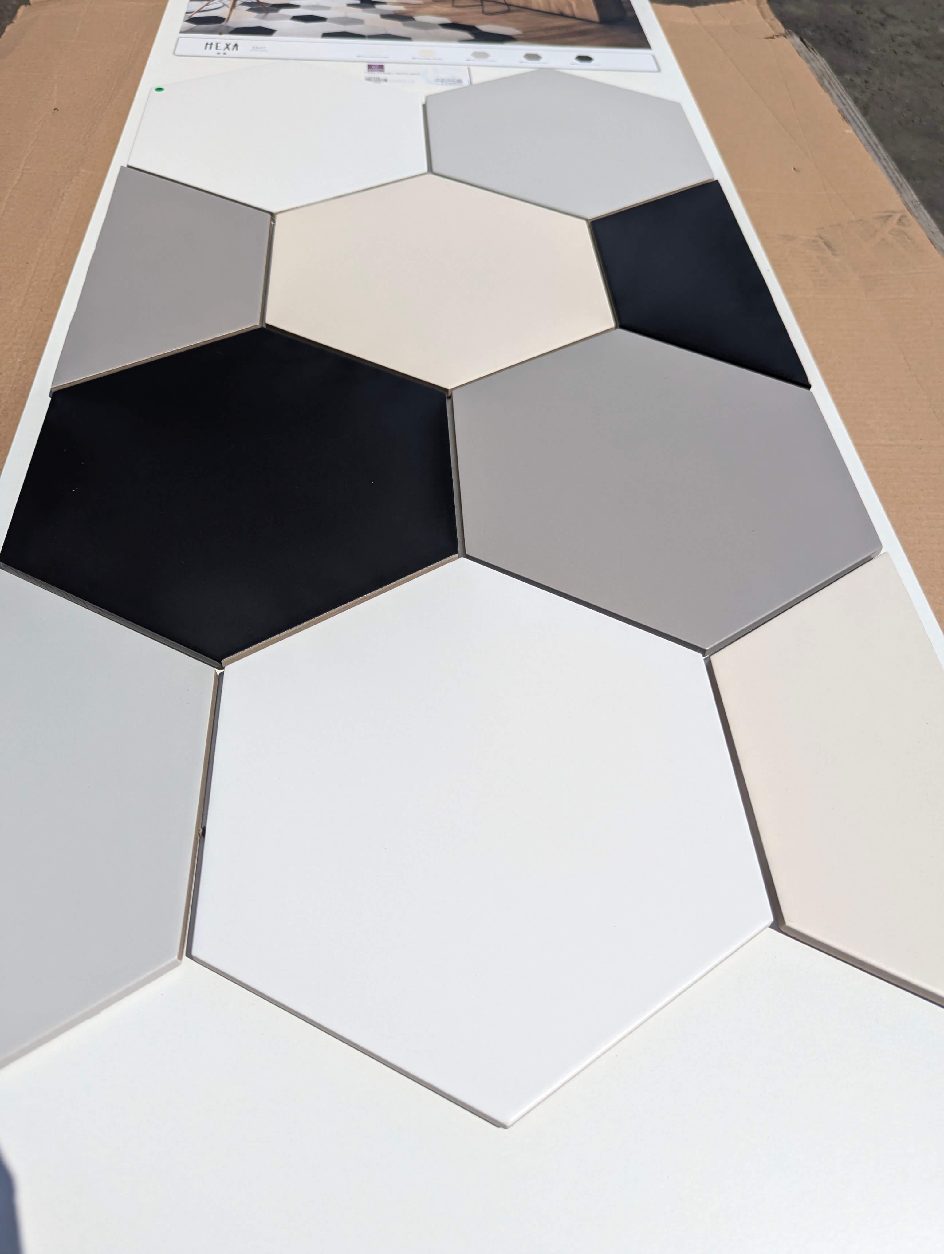 Lot de carrelage Hexagonal