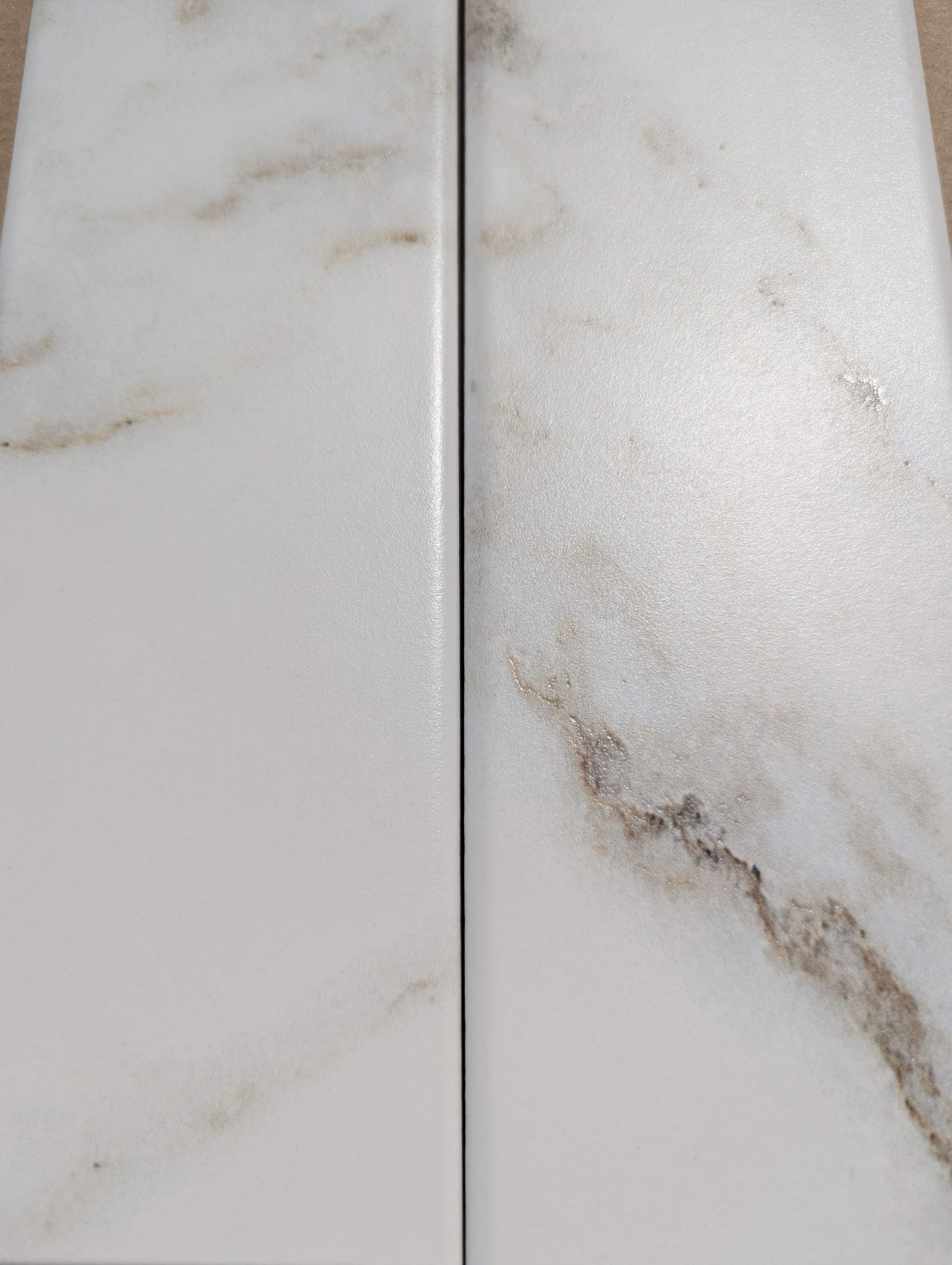 Lot de carrelage chevron Blanc