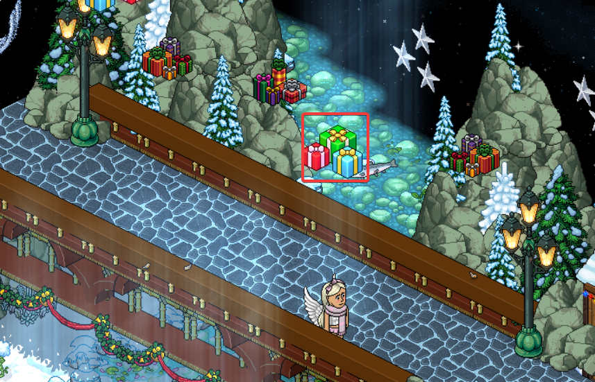 Collect 5 falling presents