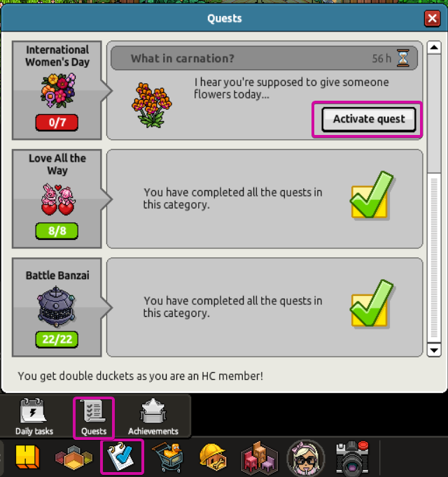 Activate Quest