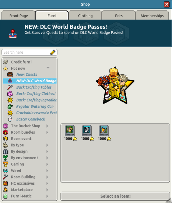 DLC World Badge Passes!