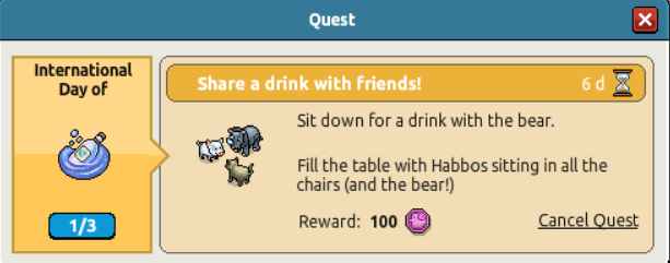 Share a drink with friends!