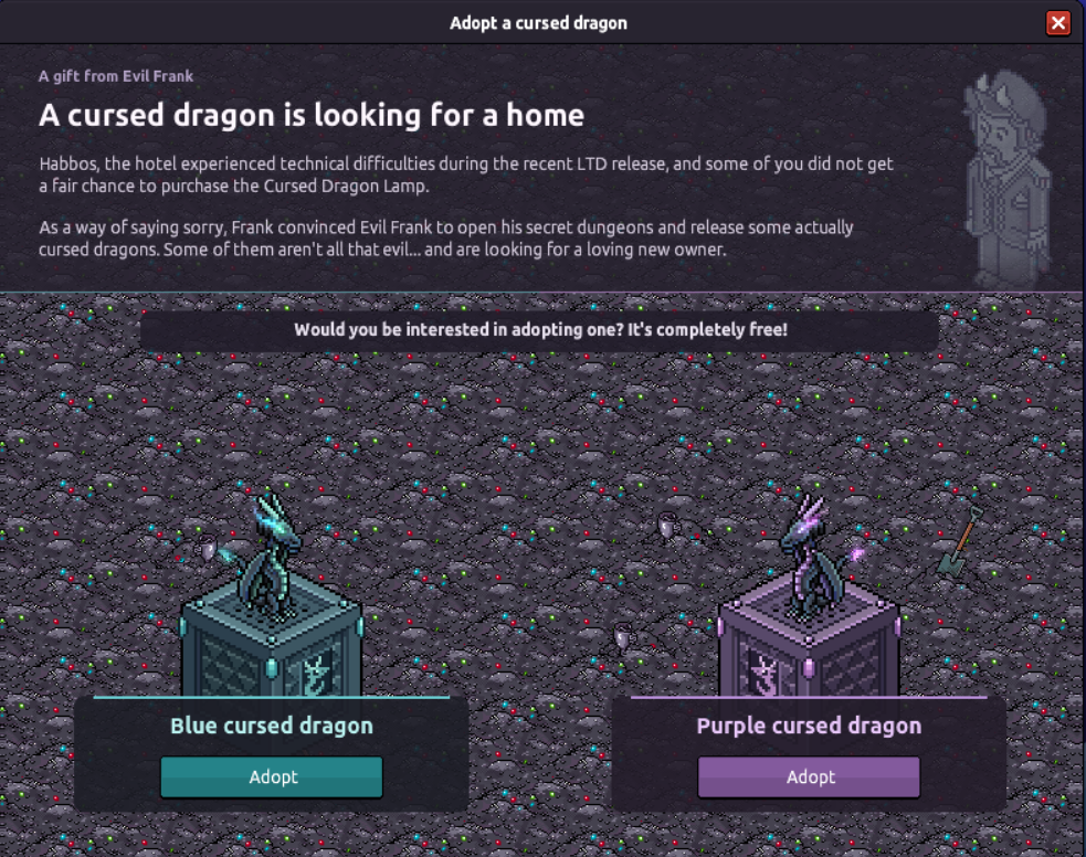 Free Cursed Dragon Pet