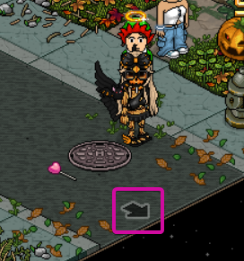 Step on the arrow teleport