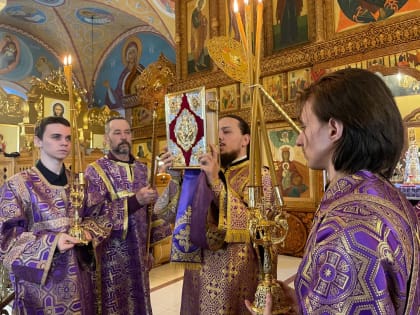 В канун Недели 5-й Великого поста Глава Нижнетагильской епархии совершил всенощное бдение в Нижнетагильском кафедральном соборе