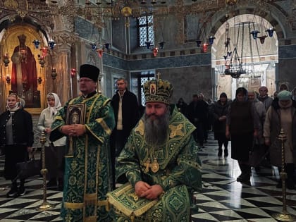 Божественная литургия в Екатеринбурге в честь преподобной Евфросинии Полоцкой