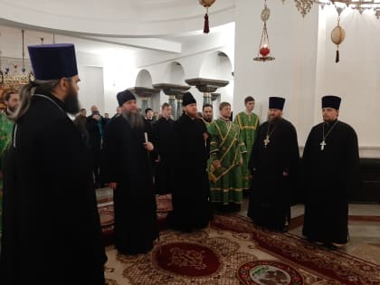 Епископ Евгений и епископ Леонид совершили Литургию в день памяти праведного Симеона Верхотурского