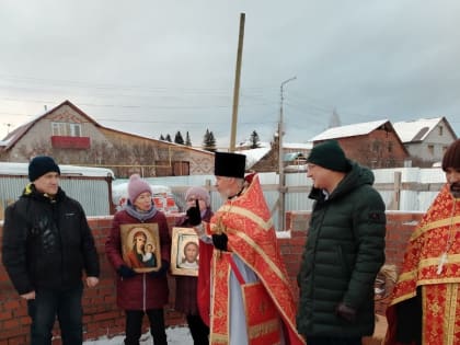 Состоялась закладка капсулы  в основание храма во имя  святой великомученицы Варвары