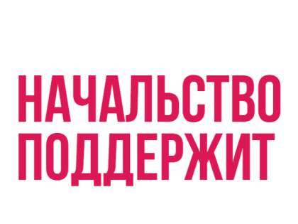 Начальство поддержит