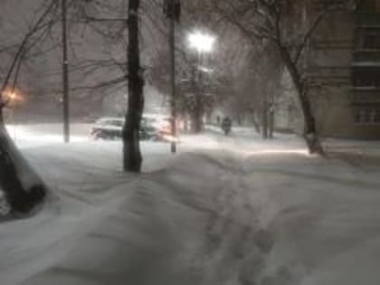 Предупреждение о сильных снегопадах