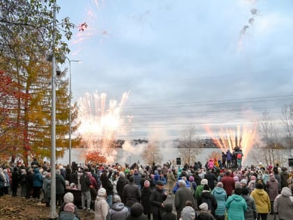 Вячеслав Погудин и Михаил Ершов  приняли участие в  торжественном открытии  Нижне-Выйского сквера в Нижнем Тагиле