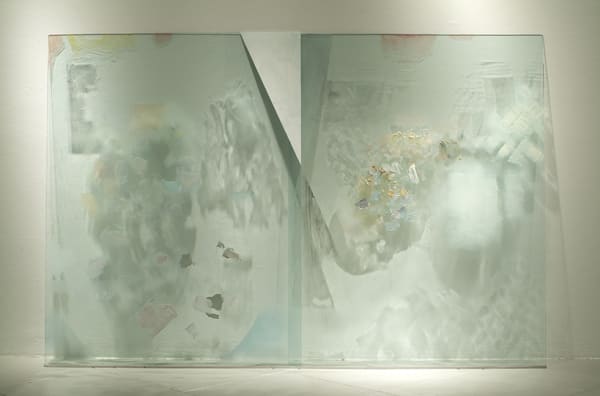 Queenspeed, 2003 glass, paint, 5 1/2'x9'